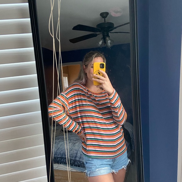 Multi Color Striped Long Sleeve - Picture 2 of 4